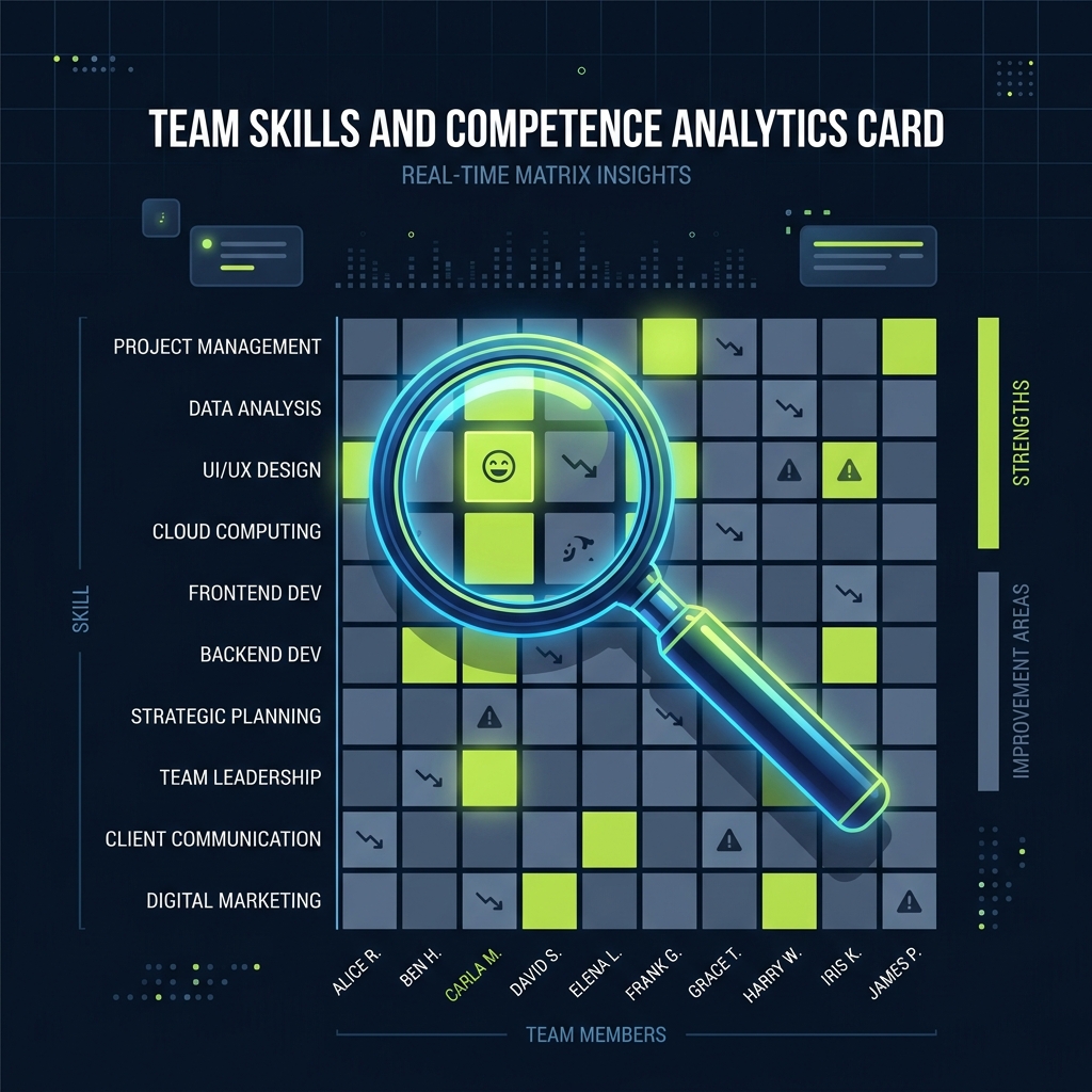 Mapa de competencias y fortalezas conductuales de candidatos